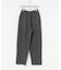 new basic　CASHMERE SILK MOULINE LONGPANTS