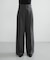 ウールブレンドワイドストレートパンツ