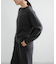 new basic　CASHMERE SILK MOULINE CREW-NECK KNIT