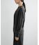new basic　CASHMERE SILK MOULINE CREW-NECK KNIT