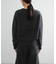 new basic　CASHMERE SILK MOULINE CREW-NECK KNIT