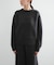 new basic　CASHMERE SILK MOULINE CREW-NECK KNIT