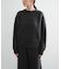 new basic　CASHMERE SILK MOULINE CREW-NECK KNIT