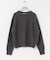 new basic　CASHMERE SILK MOULINE CREW-NECK KNIT