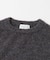 new basic　CASHMERE SILK MOULINE CREW-NECK KNIT