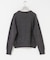 new basic　CASHMERE SILK MOULINE CREW-NECK KNIT
