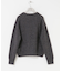 new basic　CASHMERE SILK MOULINE CREW-NECK KNIT