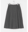 プリーツミディスカート