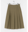 プリーツミディスカート