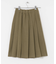 プリーツミディスカート