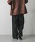 『BLACK， TALLサイズ／WEB限定』ジャージーストレートスラックス