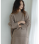 『WEB限定』モックネックニット×スカートセットアップ