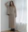 『WEB限定』モックネックニット×スカートセットアップ