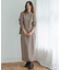 『WEB限定』モックネックニット×スカートセットアップ