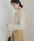 ベロアリボンカットカーディガン