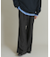 ウールタッチストライプワイドフレアパンツ