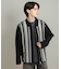 ストライプZIPニットシャツ