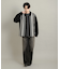ストライプZIPニットシャツ