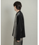 ストライプZIPニットシャツ