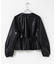 MARILYN MOON　eco leather pleats jacket