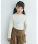 『WEB／一部店舗限定サイズ』メローフリルリブハイネックTシャツ(KIDS)