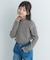 『WEB／一部店舗限定サイズ』ボーダーフリルリブハイネック(KIDS)