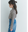 『WEB／一部店舗限定サイズ』ボーダーフリルリブハイネック(KIDS)