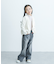 『WEB／一部店舗限定サイズ』ボーダーフリルリブハイネック(KIDS)