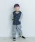 TAION　CREWNECK BUTTON DOWN VEST(KIDS)