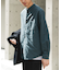 両面起毛ネルバンドカラーシャツ