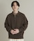 『ユニセックス』スウェットライクハーフジップニット