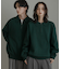 『ユニセックス』スウェットライクハーフジップニット