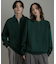『ユニセックス』スウェットライクハーフジップニット