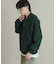『ユニセックス』スウェットライクハーフジップニット