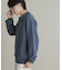 『ユニセックス』スウェットライクハーフジップニット