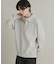 『ユニセックス』スウェットライクハーフジップニット