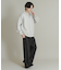 『ユニセックス』スウェットライクハーフジップニット