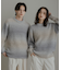 『ユニセックス』ブークレグラデーションニット