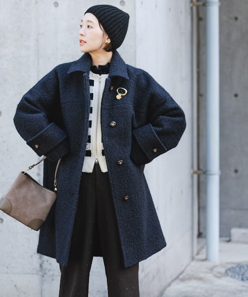 F by ROSSO 『UR TECH』ブークレステンカラーコート｜アーバンリサーチ