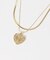 ハートプレートレイヤードネックレス