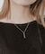 ステンレスニュアンスドロップトップネックレス