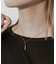 ステンレスニュアンスドロップトップネックレス