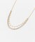 コンビメッキトリプルチェーンネックレス