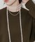 ラメフェザーヤーンコード2セットネックレス