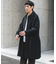 ウールメルトンステンカラーコート