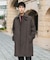 ウールメルトンステンカラーコート