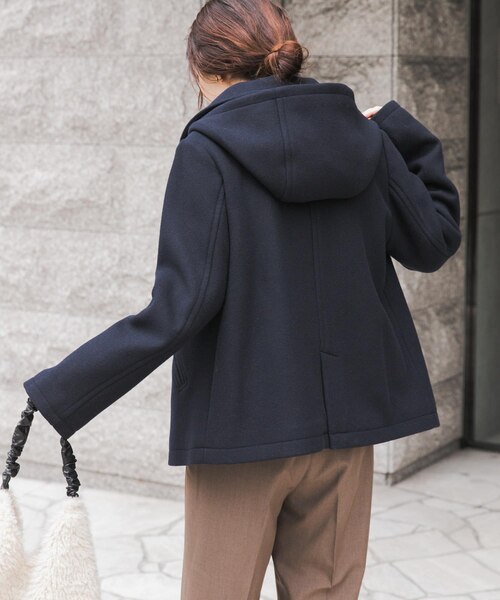 タグ付新品★アーバンリサーチドアーズ　ショールカラー2WAYショートコート　黒 URBAN RESEARCH DOORS（アーバンリサーチドアーズ） コート アウター