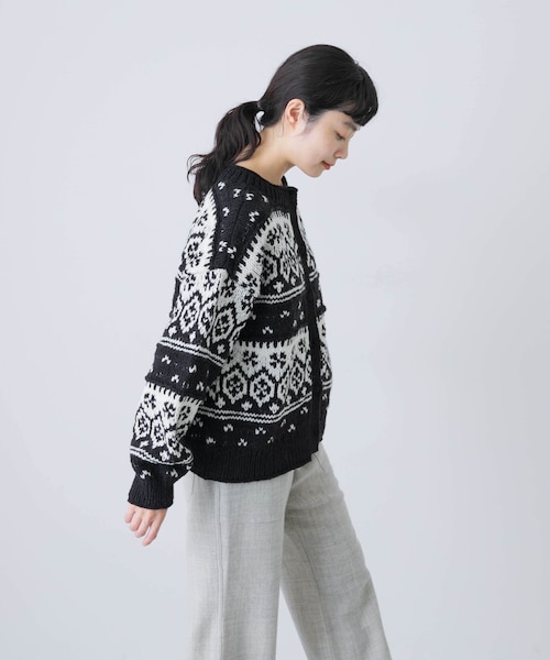 新品タグ付き　かぐれ　ペルーノルディックカーディガン　アーバンリサーチドアーズ 新品タグ付き かぐれ ペルーノルディックカーディガン アーバン