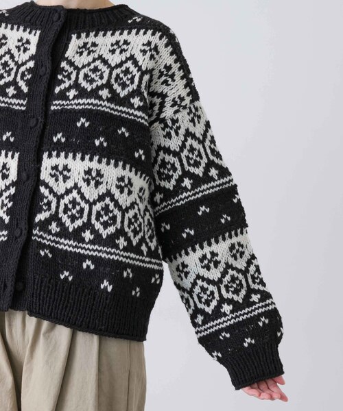 新品タグ付き　かぐれ　ペルーノルディックカーディガン　アーバンリサーチドアーズ 新品タグ付き かぐれ ペルーノルディックカーディガン アーバン