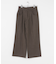 ウールブレンドカーブポケットストレートパンツ